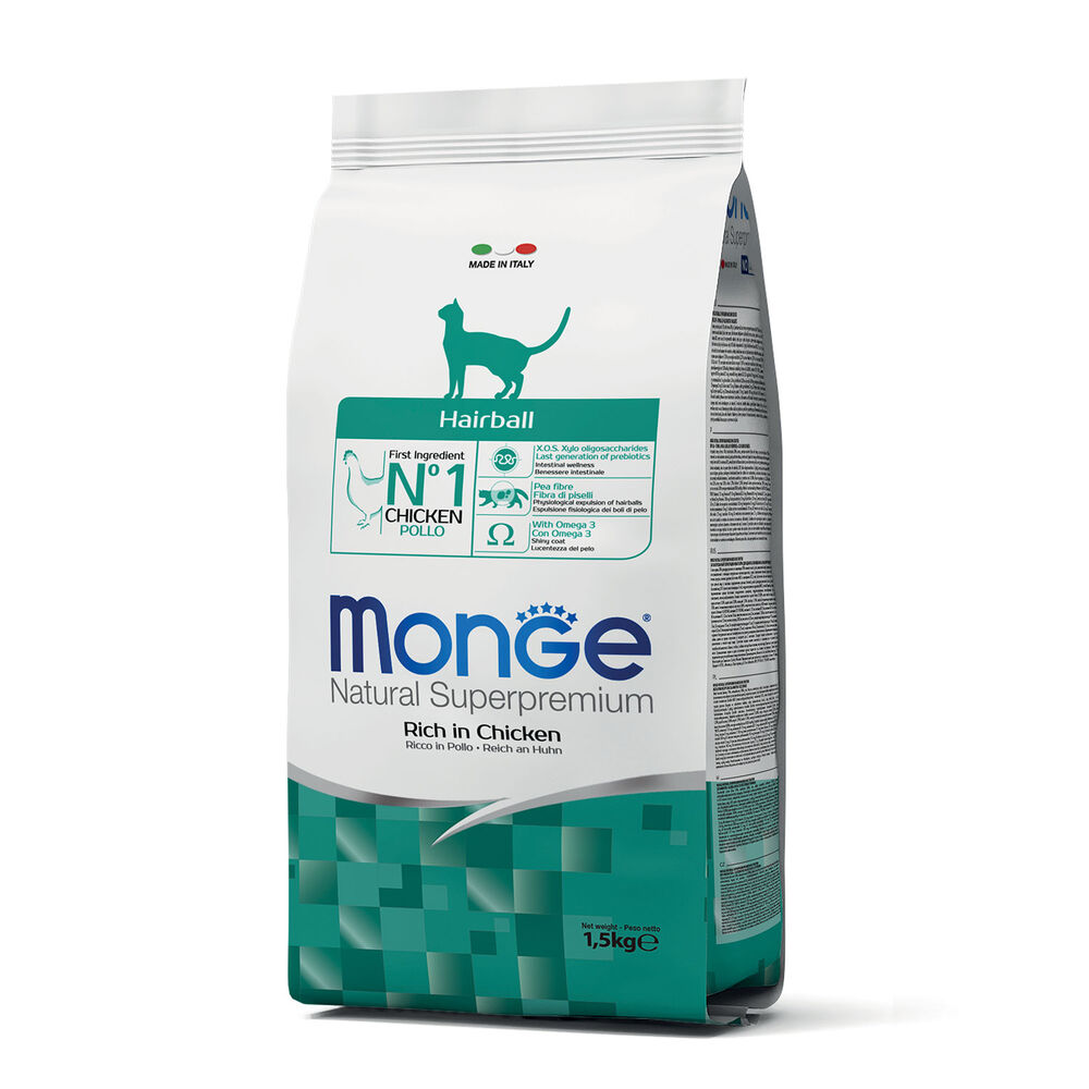 Monge Crocchette Hairball per Gatto Adulto | Zeus Pet Shop