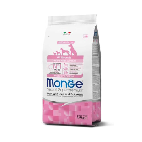 Monge Puppy All Breeds Crocchette Cuccioli Gusto Maiale Riso e Patate | Zeus Pet Shop