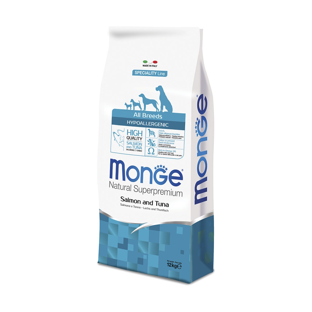 Monge Hypoallergenic Crocchette per Cane Gusto Tonno e Salmone | Zeus Pet Shop
