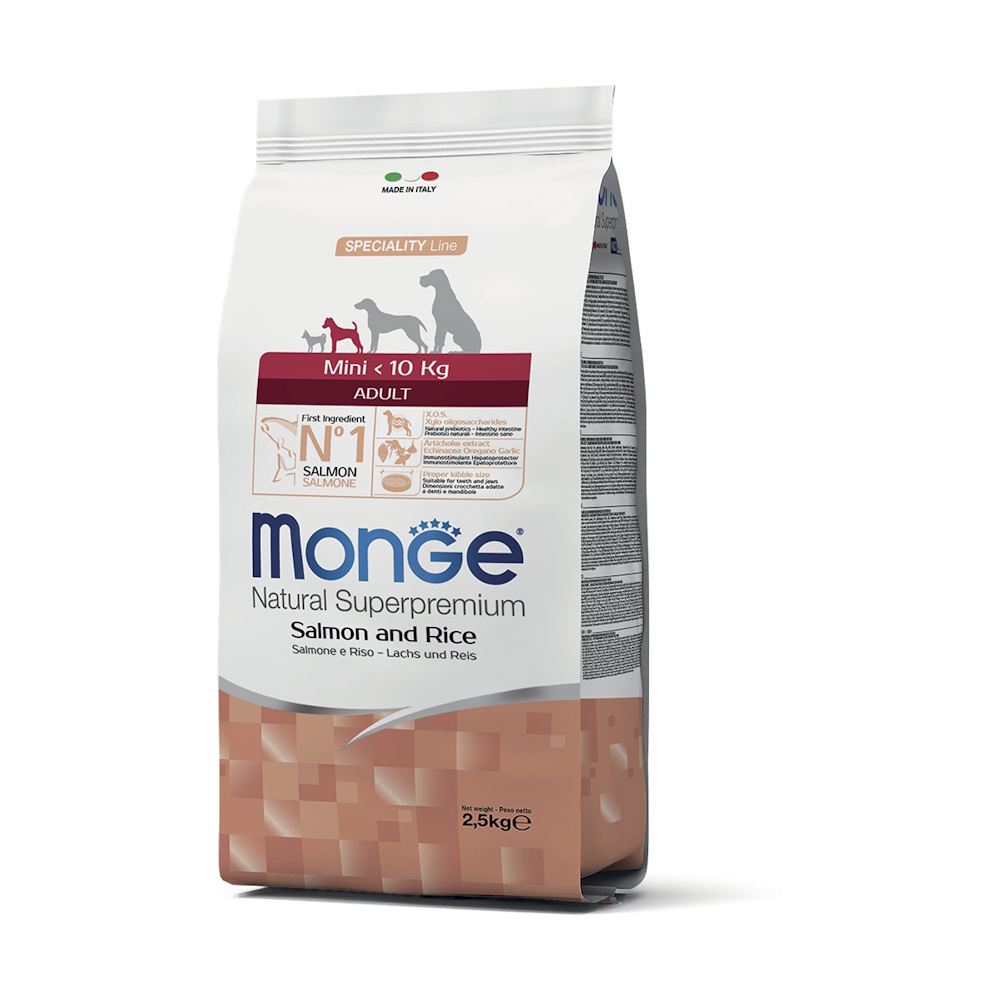 Monge Adult Mini Crocchette per Cane Adulto Gusto Salmone | Zeus Pet Shop