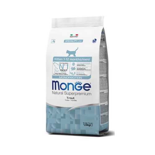 Monge Kitten Crocchette per Gattini Gusto Trota | Zeus Pet Shop