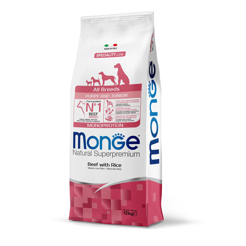 Monge Puppy All Breeds Crocchette Cuccioli Gusto Manzo e Riso | Zeus Pet Shop
