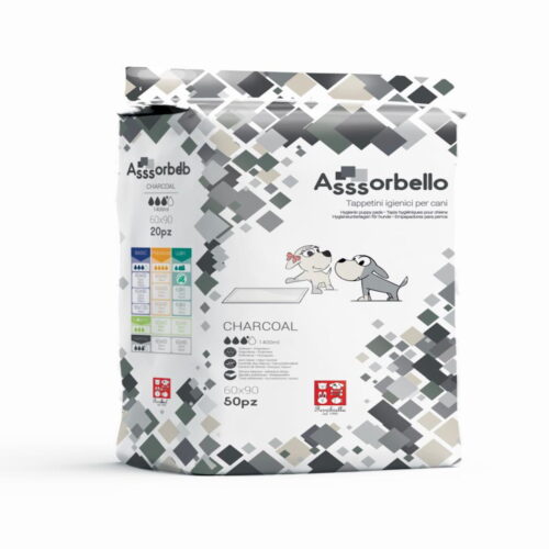 Ferribiella Assorbello Charcoal Tappetini Igienici con Carbone | Zeus Pet Shop