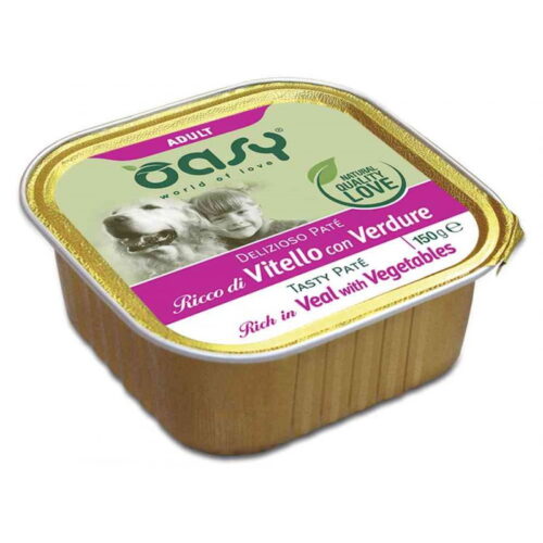 Oasy Dog Patè Cane Gusto Vitello con Verdure 150 grammi | Zeus Pet Shop