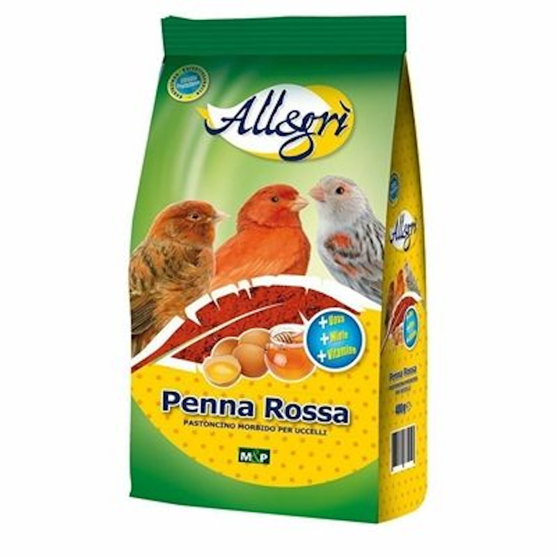 Allegrì Penna Rossa Pastoncino Morbido per Canarini | Zeus Pet Shop