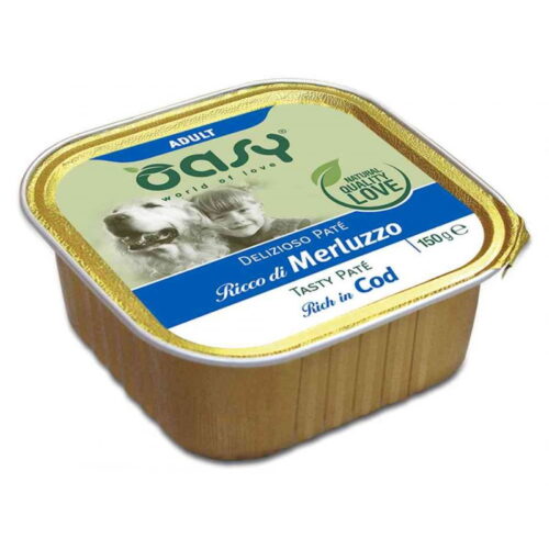 Oasy Dog Patè Cane Gusto Merluzzo150 grammi | Zeus Pet Shop