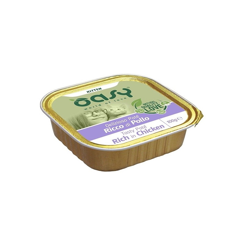 Oasy Kitten Patè per Gattini Gusto Pollo 100 gr | Zeus Pet Shop