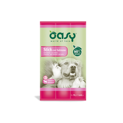 Oasy Stick per Cane Gusto Salmone (3x12gr) | Zeus Pet Shop