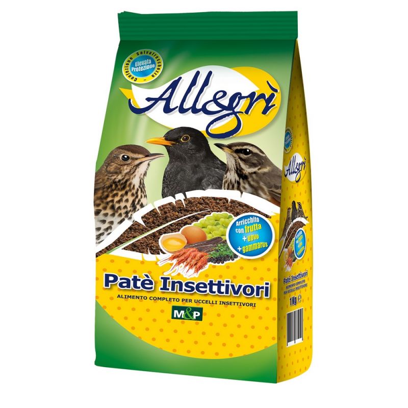 Allegrì Patè Insettivori Pastoncino per Uccelli Insettivori | Zeus Pet Shop