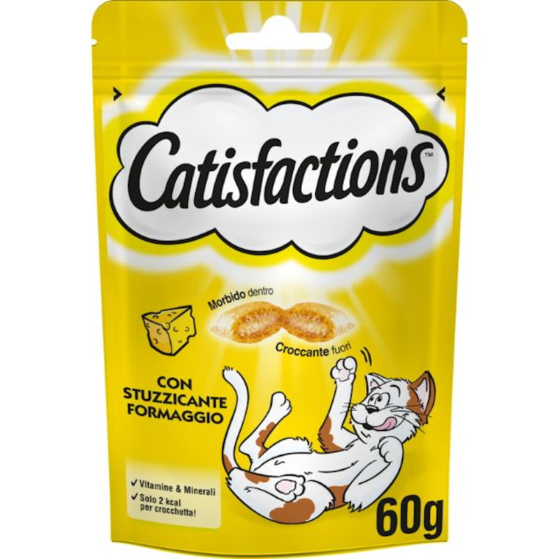 Catisfactions Snack per Gatto Gusto Formaggio | Zeus Pet Shop
