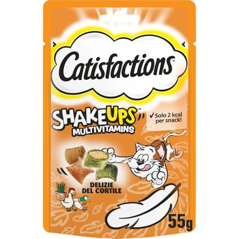 Catisfactions Shake Ups Multivitamins Snack Gatto Delizie Del Cortile | Zeus Pet Shop