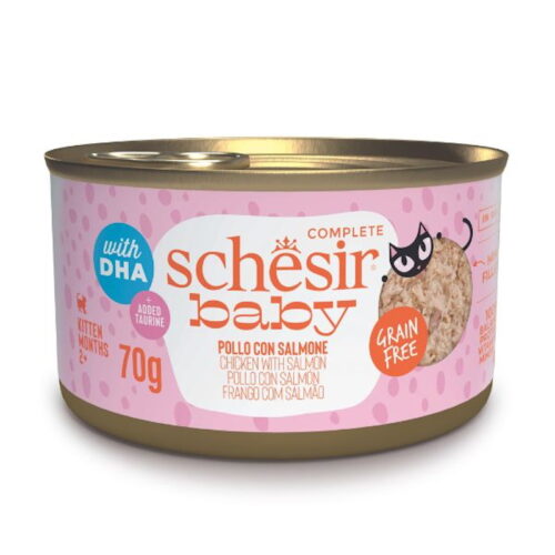 Schesir Baby Filetti in Brodo per Gattini Pollo con Salmone 70 gr | Zeus Pet Shop
