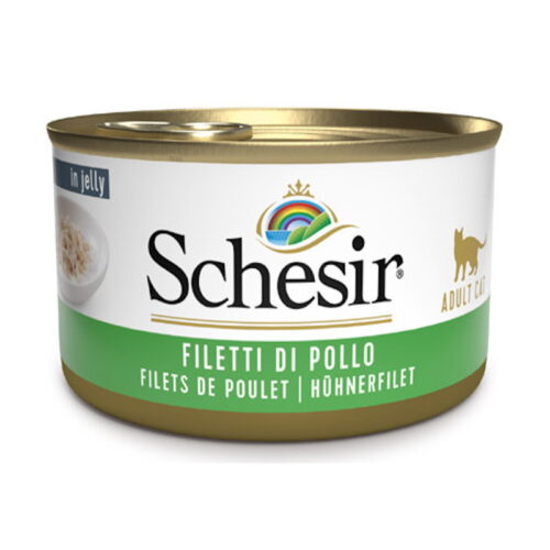 Schesir Cat Adult Filetti in Jelly Gusto Pollo 85 gr | Zeus Pet Shop