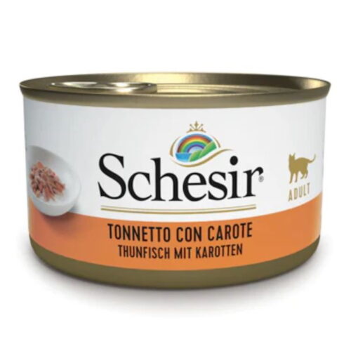 Schesir Cat Adult Filetti in Jelly Gusto Tonnetto con Carote 85 gr | Zeus Pet Shop