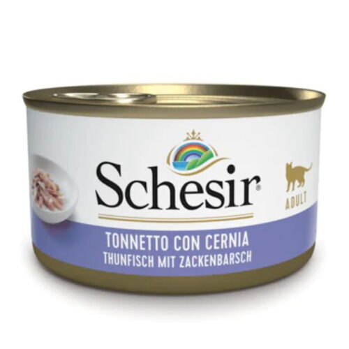 Schesir Cat Adult Filetti in Jelly Gusto Tonnetto con Cernia 85 gr | Zeus Pet Shop
