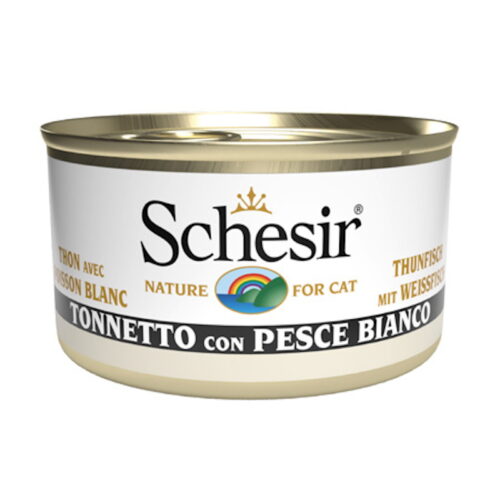 Schesir Cat Adult Filetti in Jelly Tonnetto con Pesce Bianco 85 gr | Zeus Pet Shop