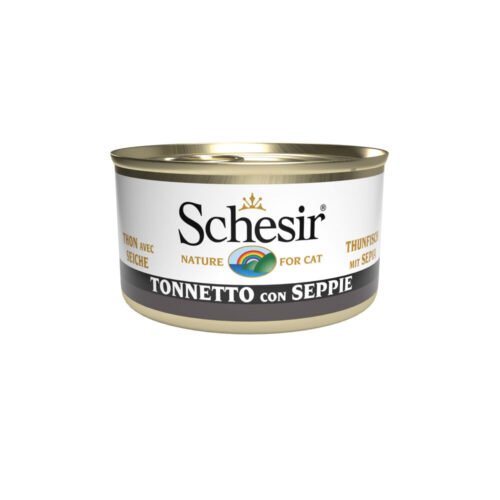 Schesir Cat Adult Filetti in Jelly Gusto Tonnetto con Seppie 85 gr | Zeus Pet Shop