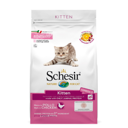 Schesir Kitten Crocchette per Gattini Gusto Pollo | Zeus Pet Shop