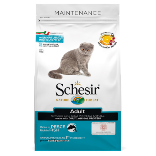 Schesir Crocchette per Gatto Adulto Gusto Pesce | Zeus Pet Shop