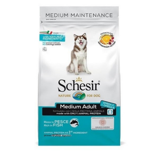Schesir Medium Adult Crocchette per Cane Adulto Gusto Pesce | Zeus Pet Shop