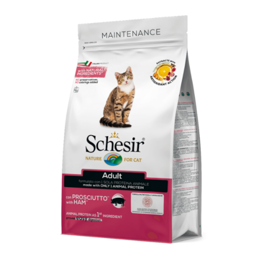 Schesir Crocchette per Gatto Adulto Gusto Prosciutto | Zeus Pet Shop