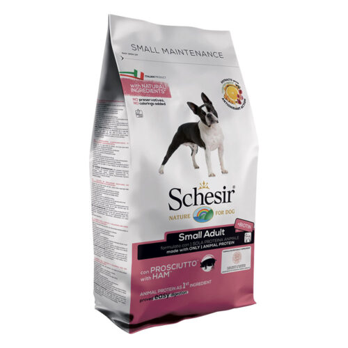 Schesir Small Adult Crocchette per Cane Adulto Gusto Prosciutto | Zeus Pet Shop