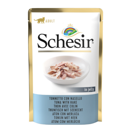 Schesir Cat Adult Tonnetto con Nasello in Jelly 85 gr | Zeus Pet Shop
