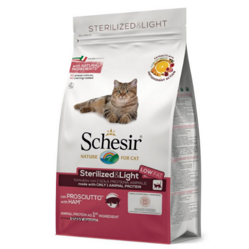 Schesir Crocchette per Gatto Sterilizzato Gusto Prosciutto | Zeus Pet Shop