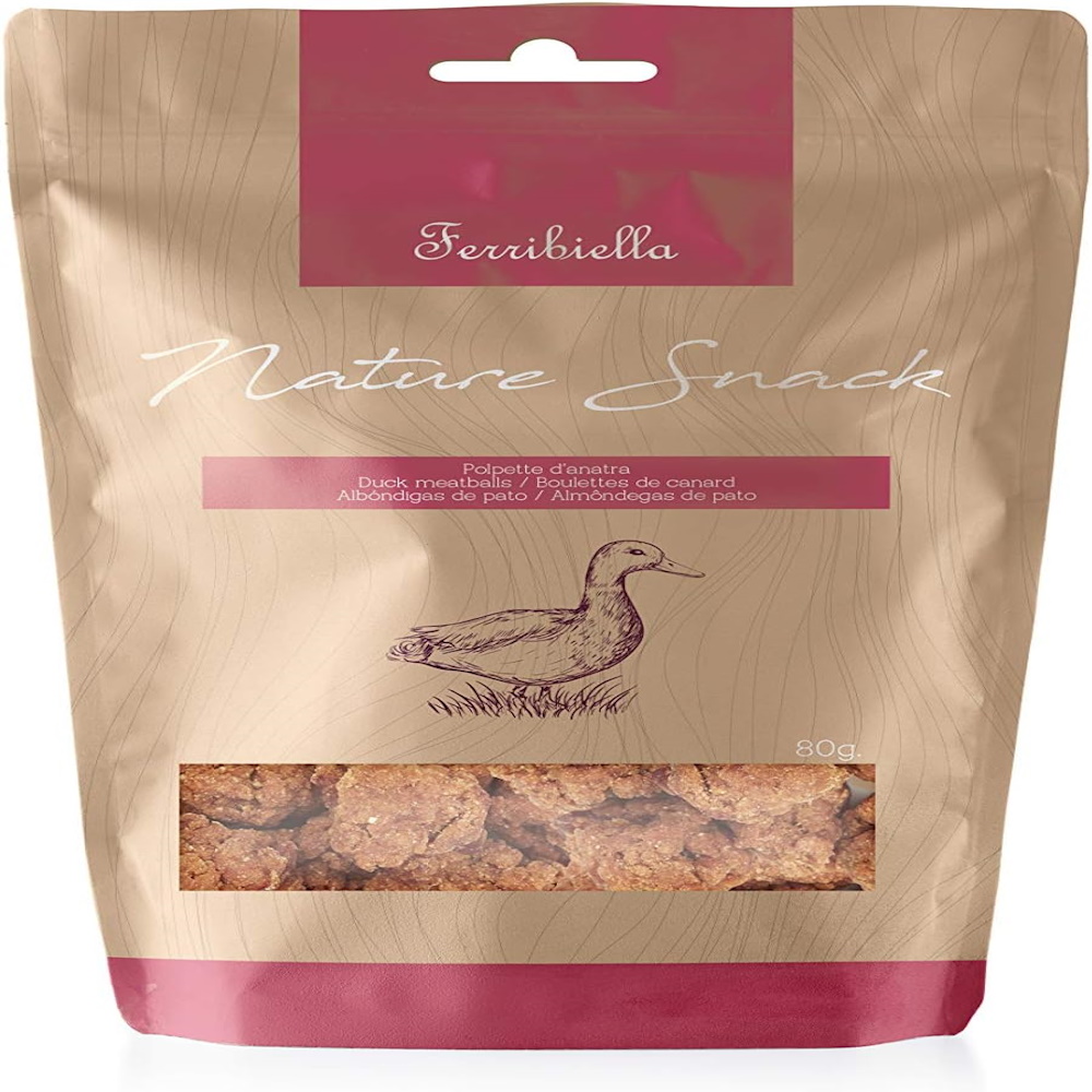 Ferribiella Nature Snack Cane Polpette d'Anatra 80 gr | Zeus Pet Shop
