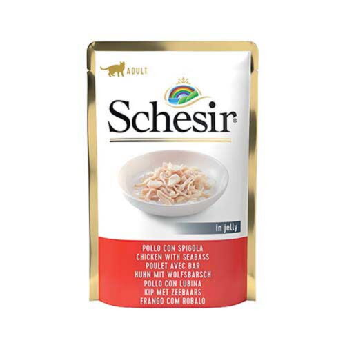 Schesir Cat Adult Pollo con Spigola in Jelly 85 gr | Zeus Pet Shop