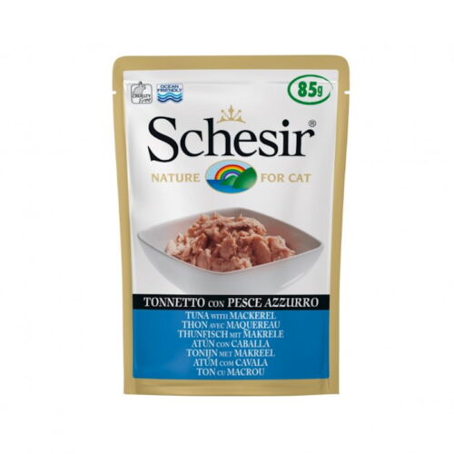 Schesir Cat Adult Tonnetto con Pesce Azzurro in Jelly 85 gr | Zeus Pet Shop
