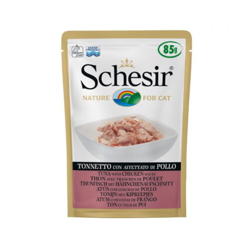 Schesir Cat Adult Tonnetto con Affettato di Pollo in Jelly 85 gr | Zeus Pet Shop