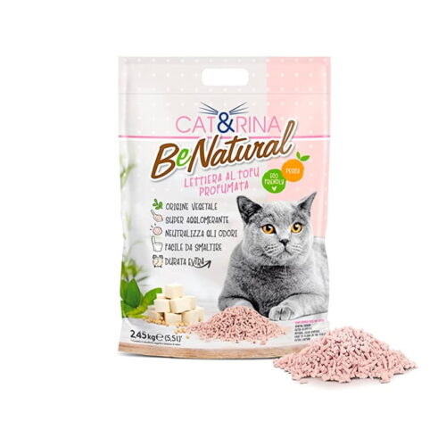 Cat&Rina Lettiera per Gatto al Tofu profumata alla Pesca | Zeus Pet Shop