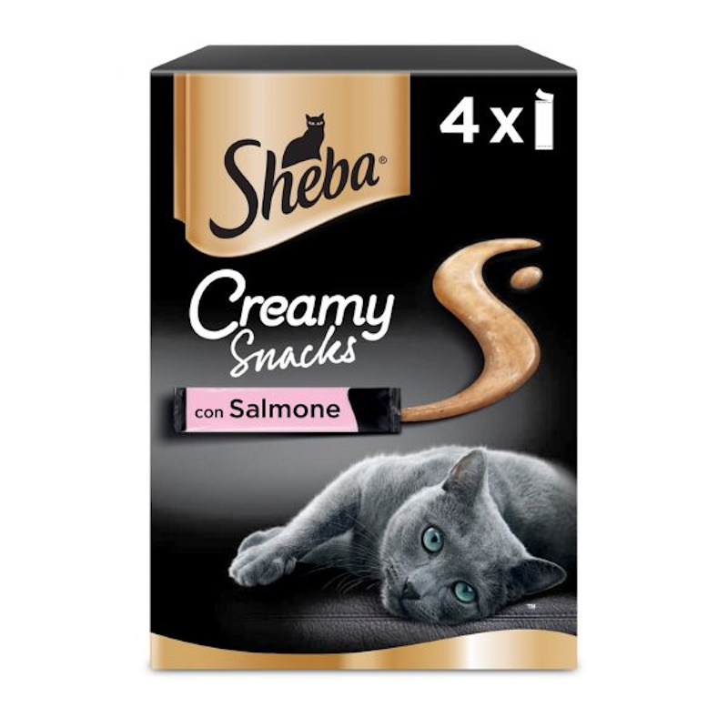 Sheba Creamy Snacks per Gatto Gusto Salmone Multipack 4x12 gr | Zeus Pet Shop