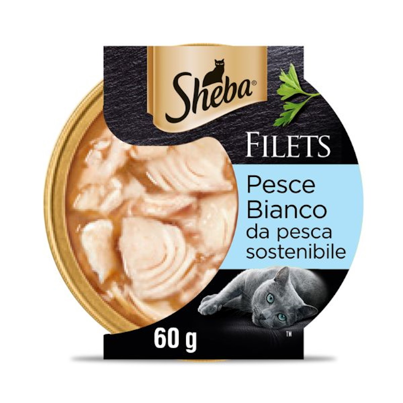 Sheba Filets in Salsa Umido per Gatto Gusto Pesce Bianco 60 gr | Zeus Pet Shop