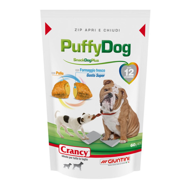 Giuntini Snack per Cani di tutte le Taglie Crancy Puffy Dog 60 gr | Zeus Pet Shop