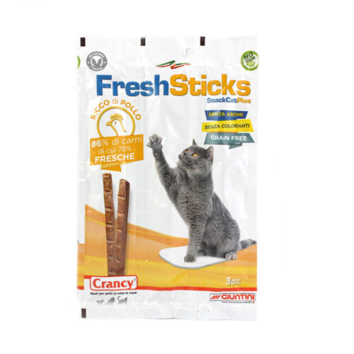 Giuntini Snack per Gatti Crancy Fresh Sticks Pollo 15 gr | Zeus Pet Shop