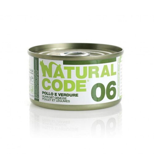 Natural Code Gatto 06 Pollo e Verdure in Acqua di Cottura 85 gr | Zeus Pet Shop