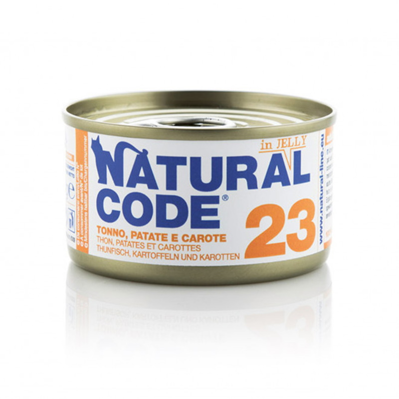 Natural Code Gatto 23 Tonno Patate e Carote in Jelly 85 gr | Zeus Pet Shop
