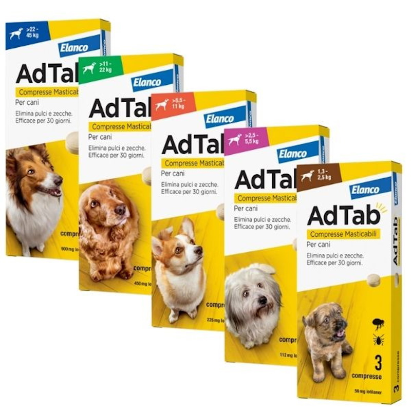 AdTab Elanco Compresse Masticabili per Cani da 11 a 22 kg - immagine 2
